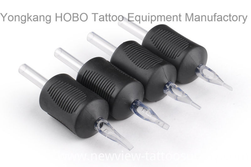New Silicone Rubber Disposable Tattoo Grips with Black Tips 30mm